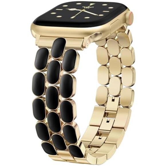 Wearlizer Metal Band Compatible with Apple Watch Bands for Women